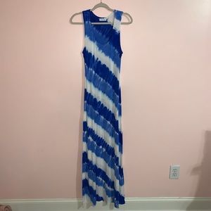 Calvin Klein Striped Maxi Dress